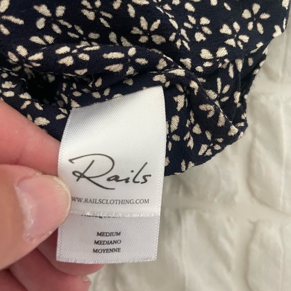 Rails Ellie Navy Floral Romper in Petals - Picture 10 of 13